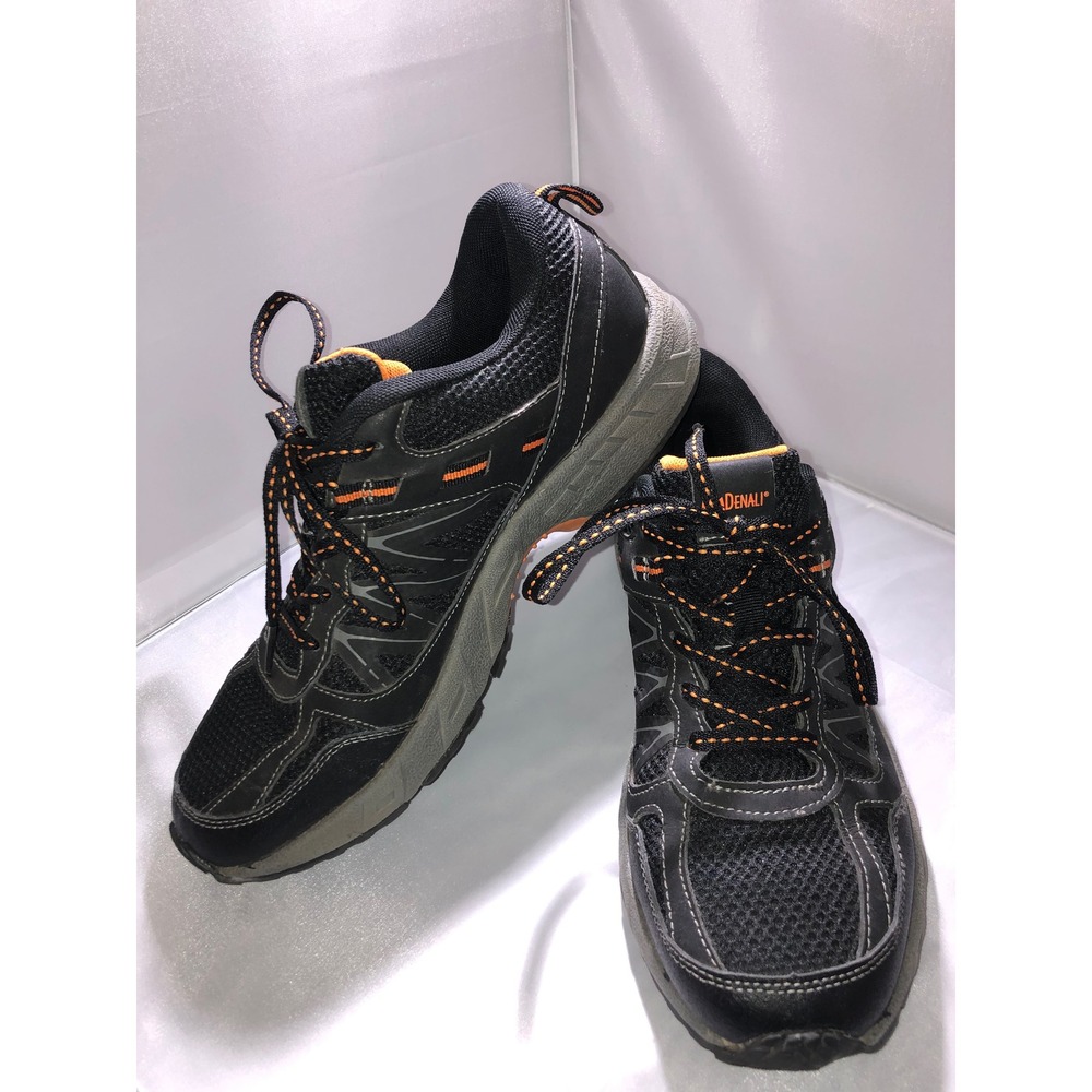 Denali Mens Black Orange Trail Running Hiking Shoes A15R833B-6 Size 8.5